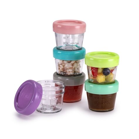 Pack De 6 Contenedores De Vidrio 118 ml-1