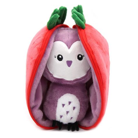 Peluche Reversible Violet La Buho - Fresa-0