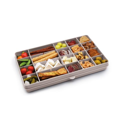 Caja Contenedora XL Para Snacks Gris-0