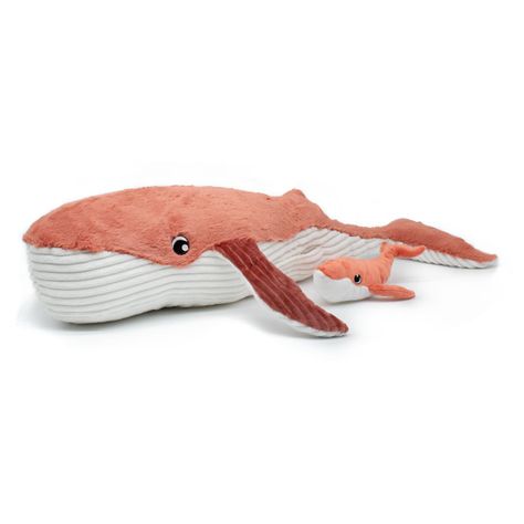 Peluche Ballena Gravillou Mamá Y Bebé - Terracota-0