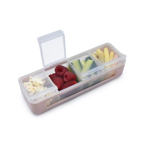 Contenedor De 4 Compartimientos Rosado-3
