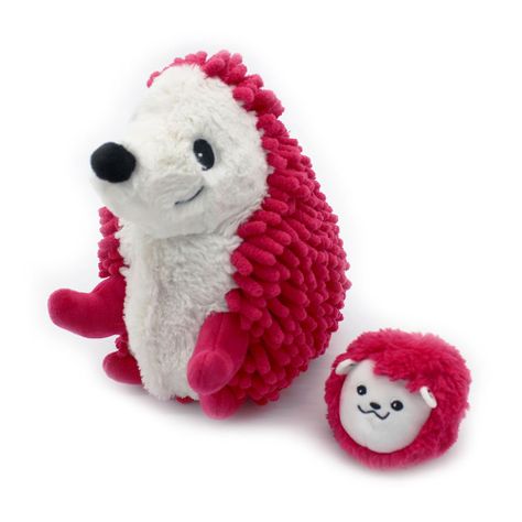 Peluche Erizo Piktou Mamá Y Bebé - Fucsia-0
