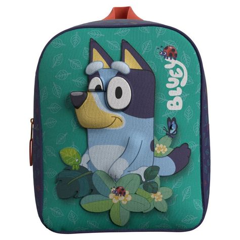 Mochila 3D Leaves Bluey 30cm-1