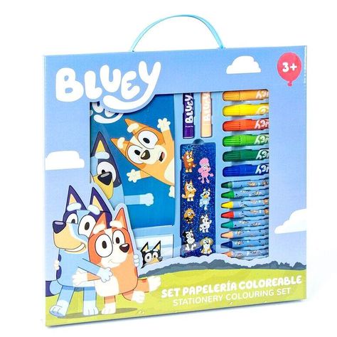 Set Papelería Coloreable Bluey-0