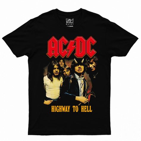AC DC HIGHWAY TO HELL ROCK POLERA FANSHIRT ADULTO -0