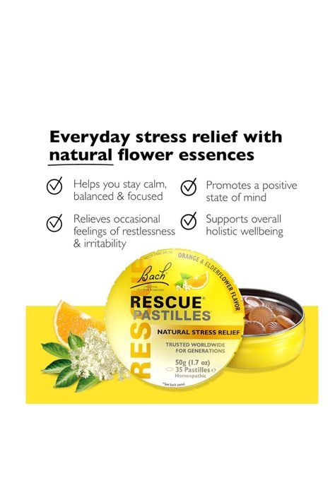 Flores de Bach Rescue Pastilles - Sabor Naranja-1