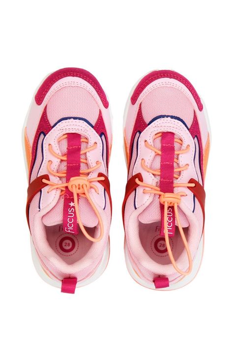 Zapatilla led  velcro elástico w24 niña 945-2
