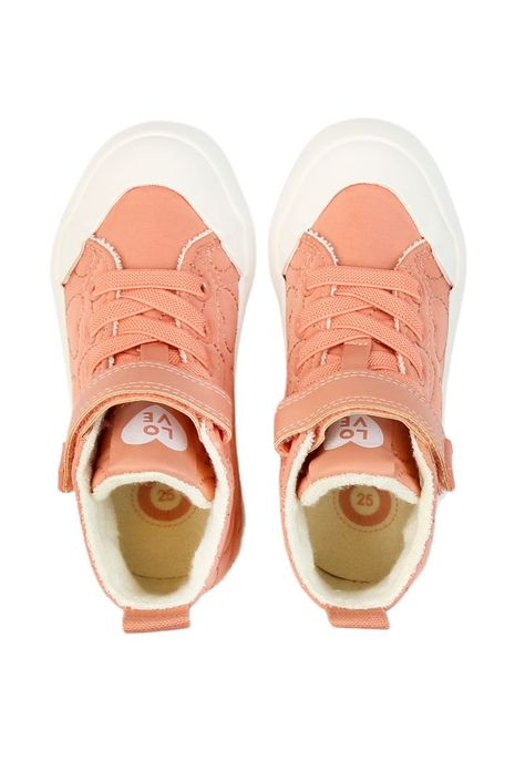 Zapatilla urbana caña velcro elastico a caminar niña 846 W24d-2