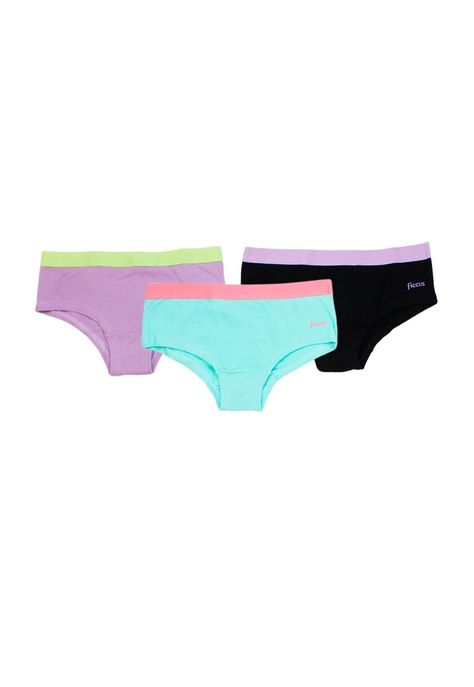 Pack triple pantaleta teens niña liso 664b-0