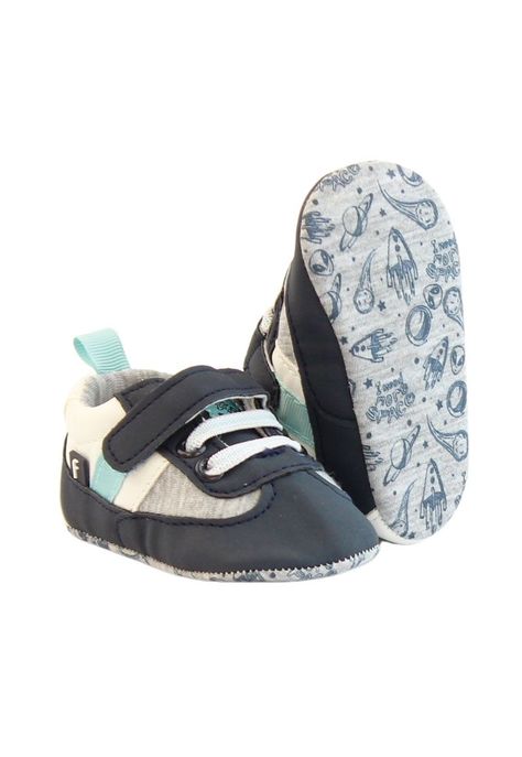 Zapatilla urbana velcro elástico newborn niño 819-2