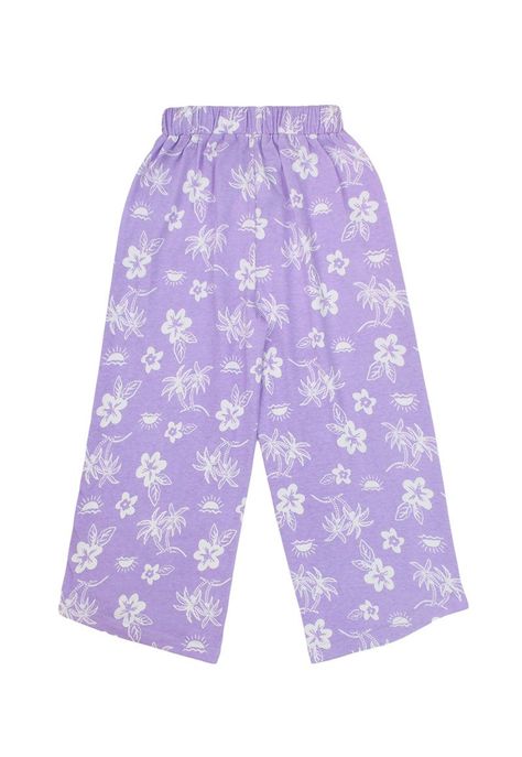 Pantalón kids niña palazzo estampado malibu 303b-1