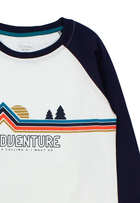 Polera kids niño manga raglan foresta 231-2