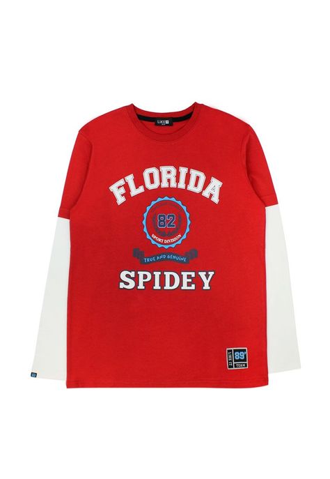 Polera teens niño doble manga academy 502-0