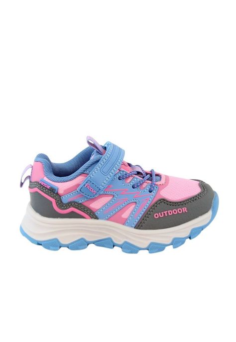 Zapatilla ficcustex velcro baja elástico kids niña 857-0