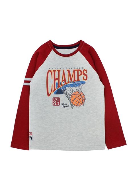 Polera kids niño manga raglan academy 225-0