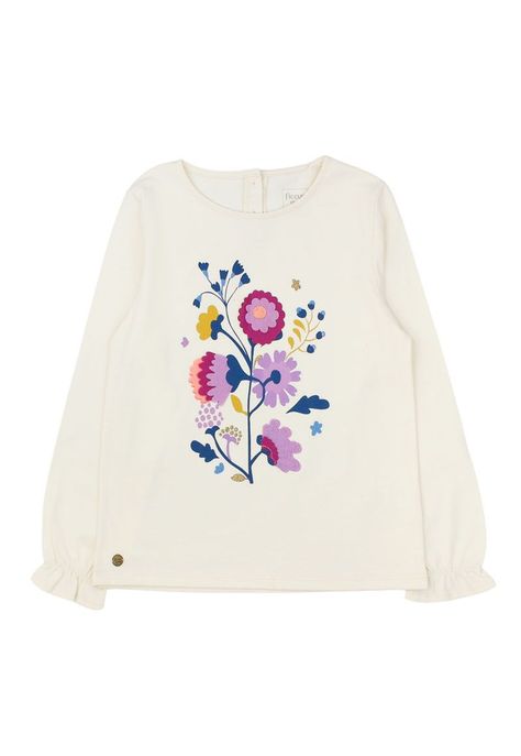 Polera kids niña puño elastizado foresta 277-0