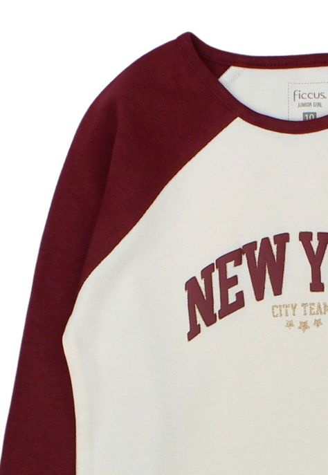 Polera junior niña manga raglan academy 360-2