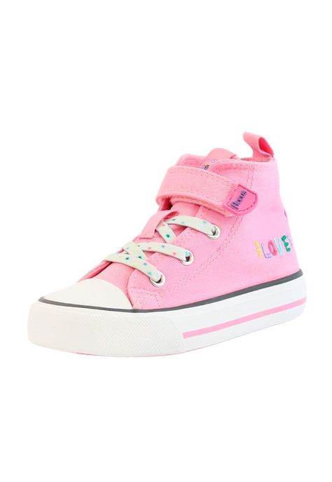 Zapatilla urbana caña velcro elastico kids niña 856-1