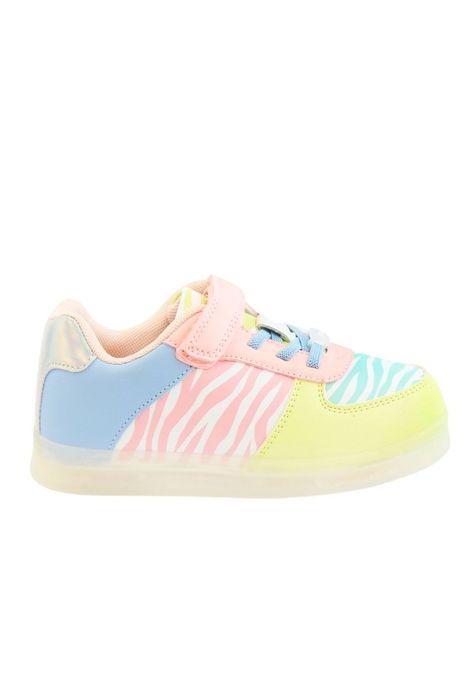 Zapatilla led  velcro elástico junior niña  950-0