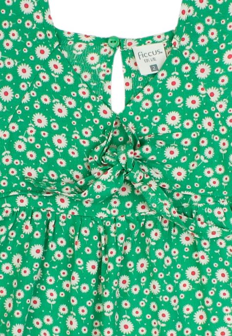 Vestido kids niña canesú oasis 321-2
