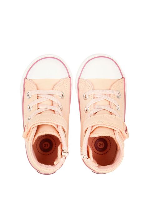 Zapatilla urbana caña velcro elástico principiante niña 824-2