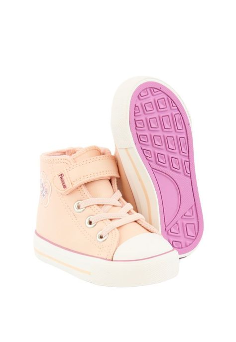 Zapatilla urbana caña velcro elástico principiante niña 824-3