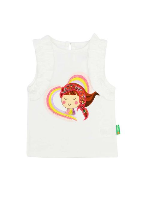 Polera bb niña s/ mangas oasis 187-0