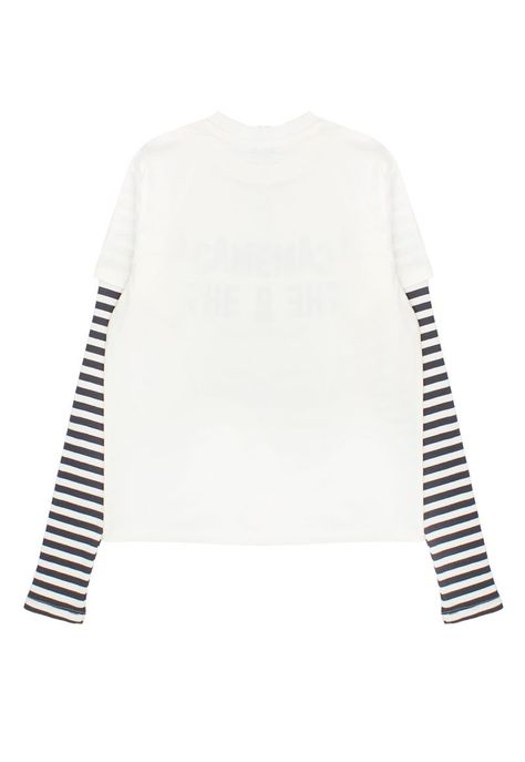 Polera teens niña manga  listada move 534b-1