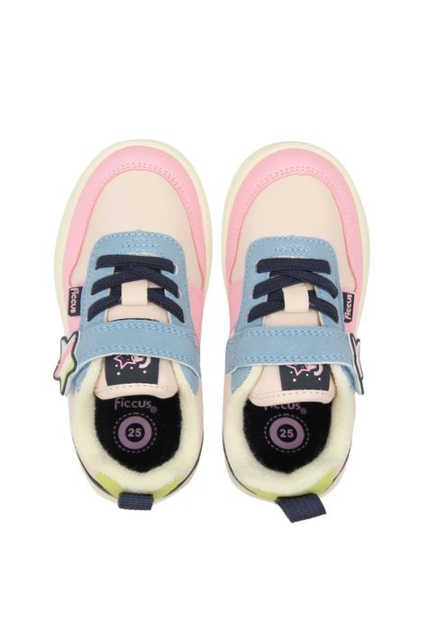 Zapatilla urbana velcro elástico kids niña 843-2