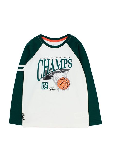 Polera kids niño manga raglan academy 225-0