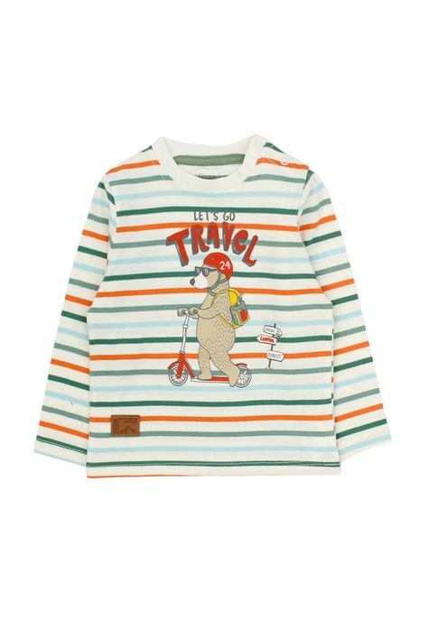 Polera bebé niño listado foresta 140b-0