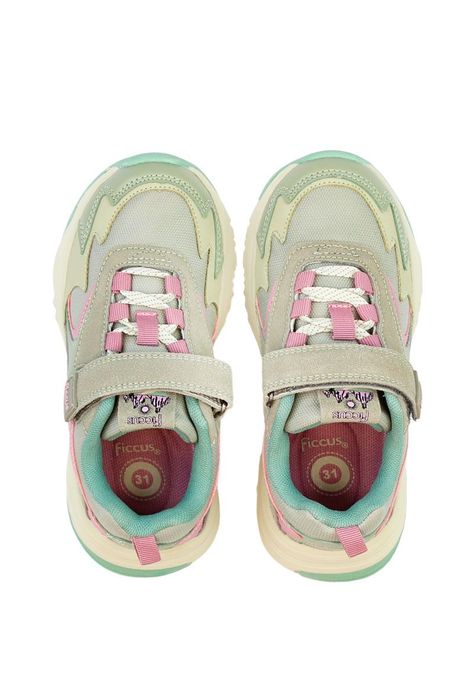 Zapatilla sport velcro elástico junior niña 896-2