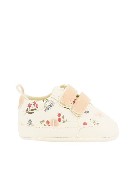 Zapatilla 2 velcros new born niña 801-0