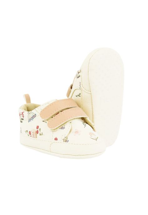 Zapatilla 2 velcros new born niña 801-3