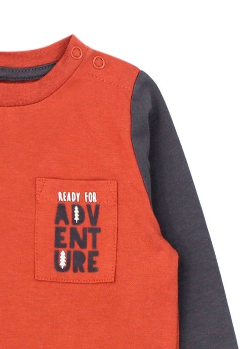 Polera bebé niño bicolor foresta 141-2