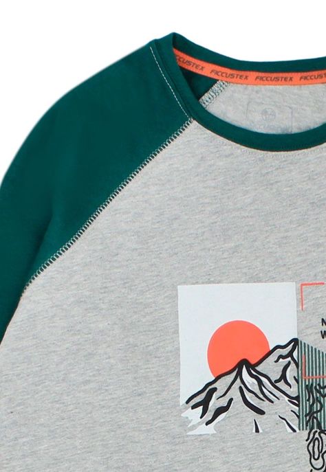Polera niño manga raglan ficcustex 576-2