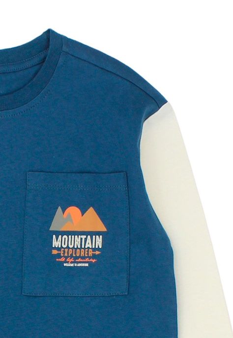 Polera kids niño bicolor foresta 232b-2