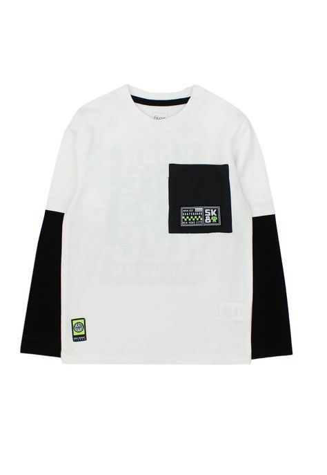 Polera kids niño doble manga move 234-0