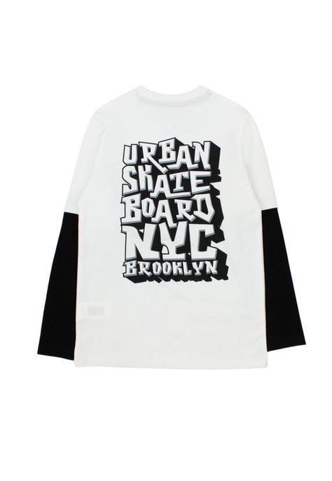 Polera kids niño doble manga move 234-1