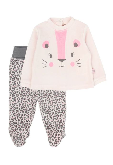 Conjunto newborn niña plush kitty 124-0