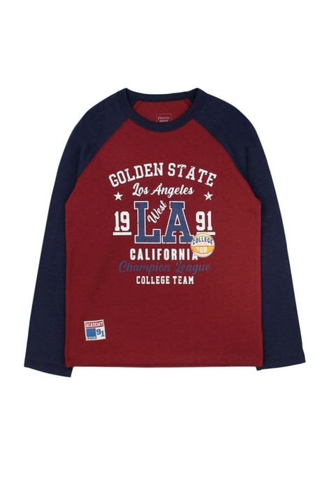 Polera junior niño manga  raglan academy 325-0