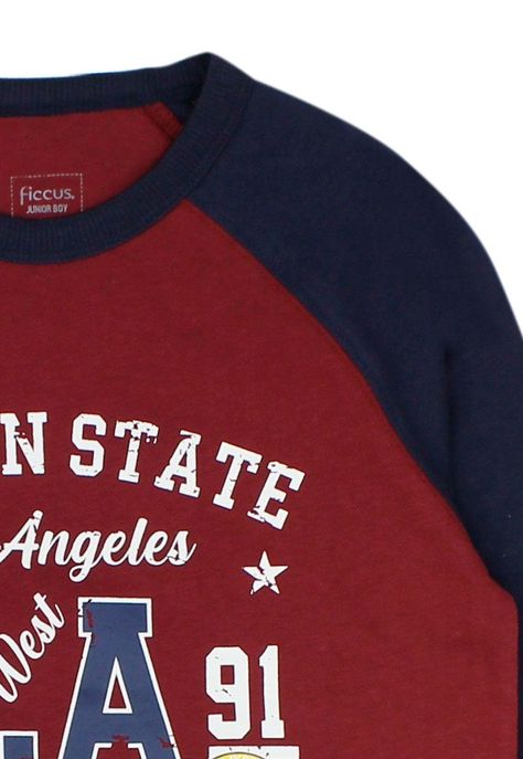 Polera junior niño manga  raglan academy 325-2