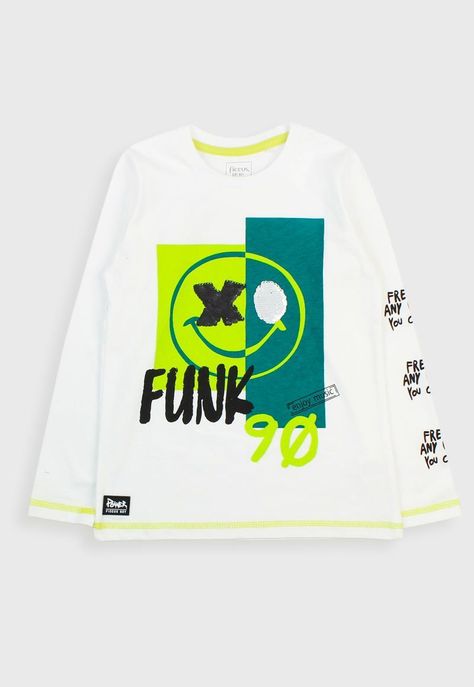 Polera kids niño lentejuelas power 236-0