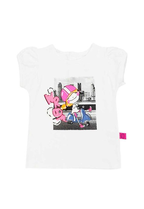 Polera bb niña recogido go 189-4