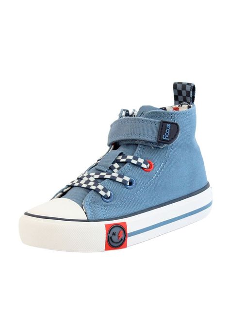 Zapatilla urbana caña velcro elástico kids niño 885-1