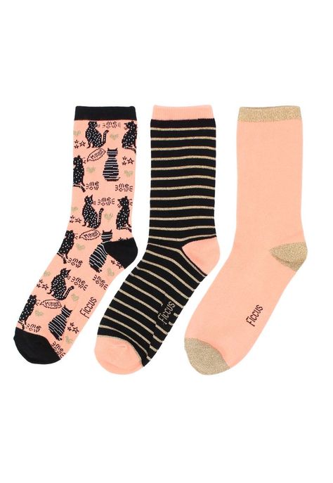 Pack 3 calcetines kids niña teens 656ñ-1
