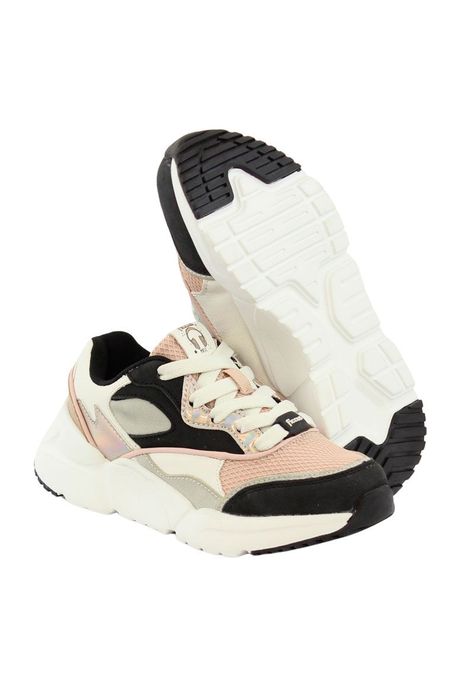 Zapatilla sport velcro elástico junior niña 897-3