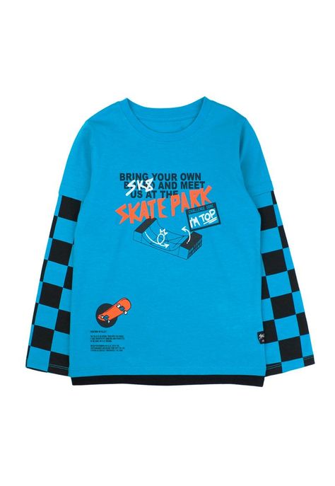 Polera kids niño doble manga liberty 223 W24-0
