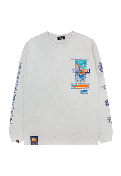 Polera teens niño manga  larga move 508b-0