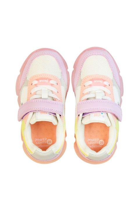 Zapatilla led velcro elástico junior niña  951-2